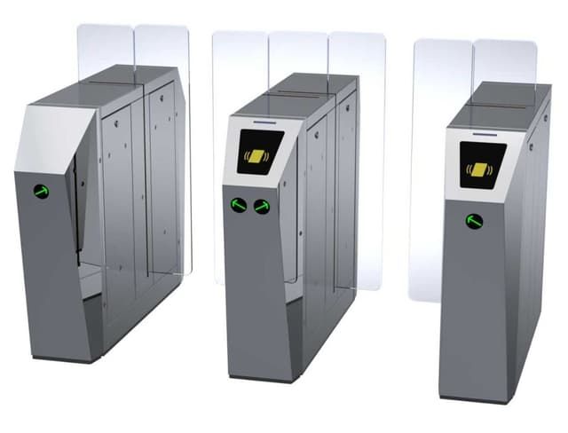 گیت کنترل تردد شیشه ای - میله ای و باله ای 